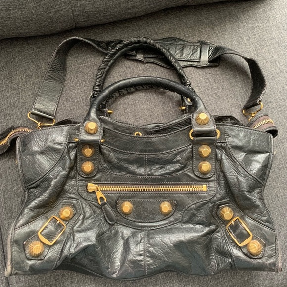 SOLD! Authentic Balenciaga City Bag x gold hardware x vintage - Picture 2 of 12